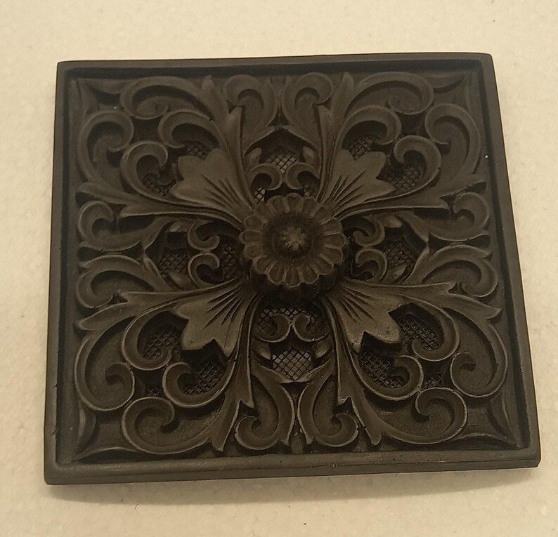 Lavender Floral Adjustable Vent Cover 6.5x6.5 inch | Draft-Free Air Vent (Interior & Exterior) | Handmade UK image 7