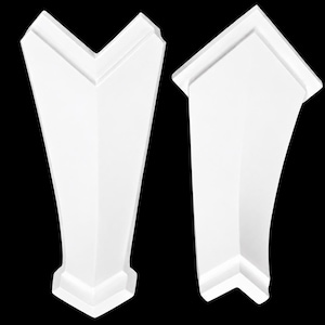 Art Deco Coving Corner Retrofit 127mm/100mm |  Plaster Cove | Handmade UK