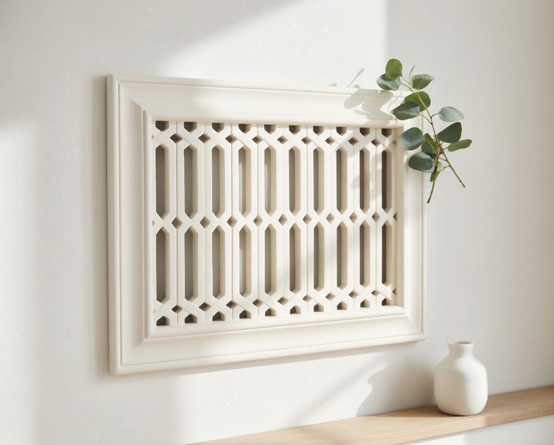 Gothic Modern Vent Cover 12x8 Inch | Decorative Plaster Air Vent ...