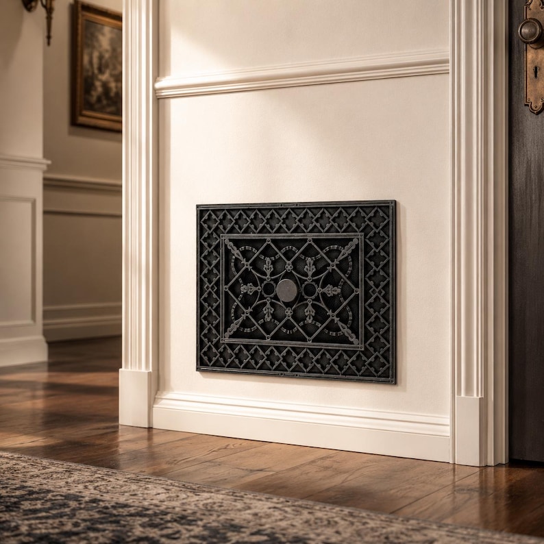 Hilite Victorian Adjustable Vent Cover 10.5x8 inch | Draft-Free Air Vent (Interior & Exterior) | Handmade UK image 3