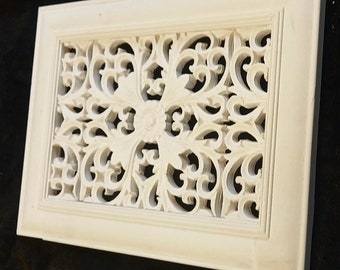 12x9 plaster air vent cover  lavendor design