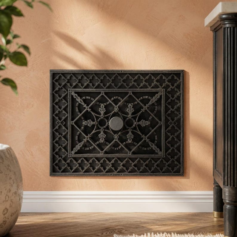 Hilite Victorian Adjustable Vent Cover 10.5x8 inch | Draft-Free Air Vent (Interior & Exterior) | Handmade UK image 1