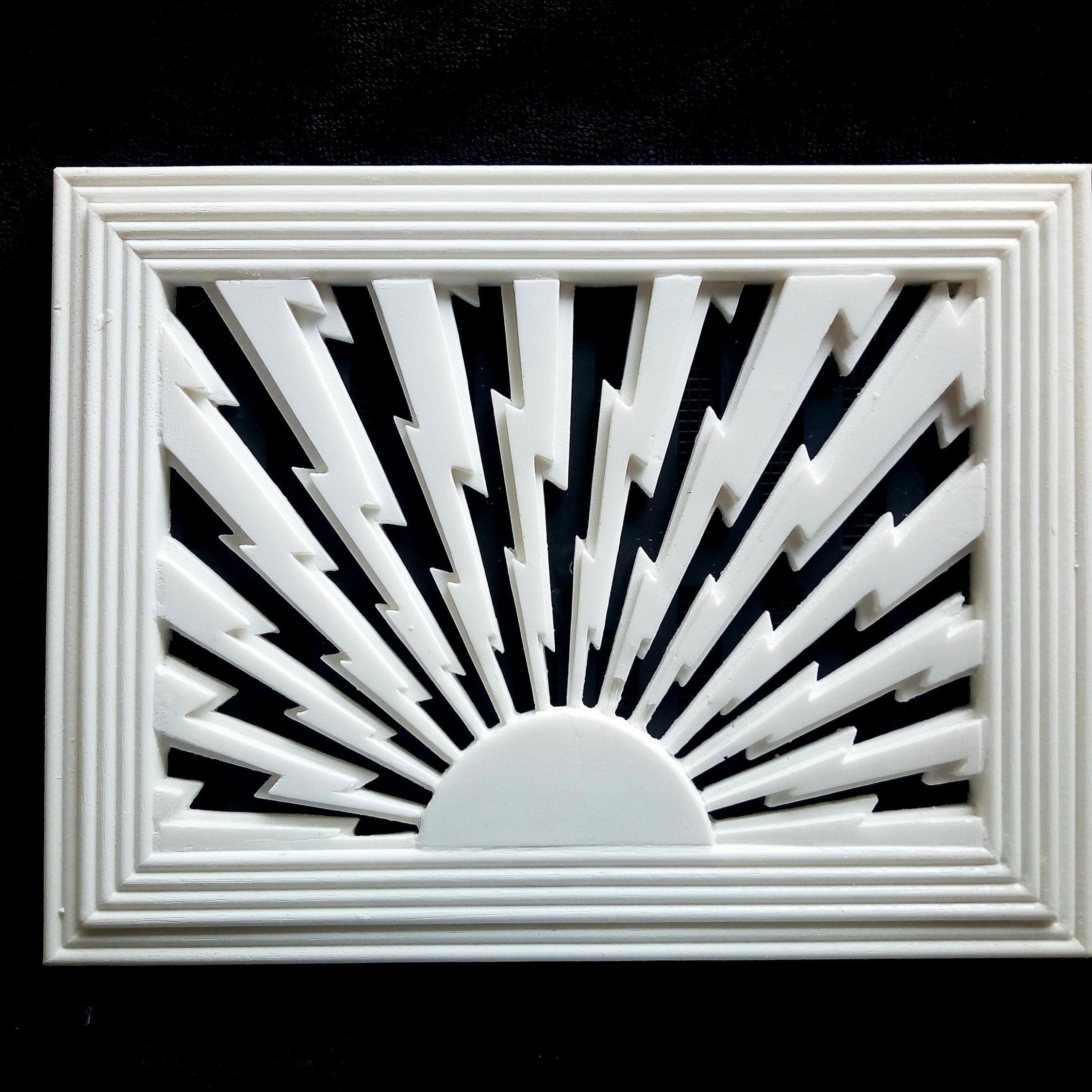 Art deco Plaster Air vent Vent Cover 304mm X 216mm x 15mm Etsy