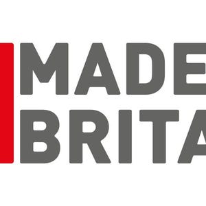 the text "MADE IN BRITAIN" with the Union Jack flag in the background.