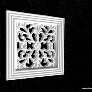 Victorian air vent cover 6 x 6 flora design image 1