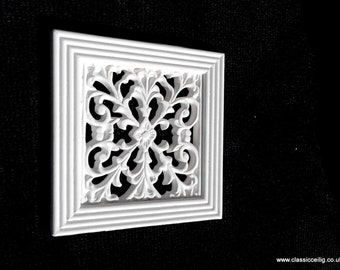 Victorian air vent cover 6" x 6" (flora design