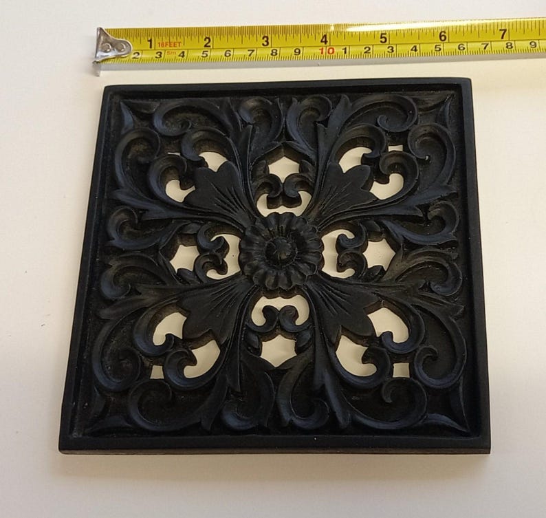 Lavender Floral Adjustable Vent Cover 6.5x6.5 inch | Draft-Free Air Vent (Interior & Exterior) | Handmade UK image 5