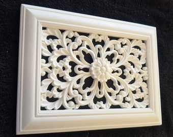victorian style open/closed ..center turn air vent cover...12x8" (spring DESIGN