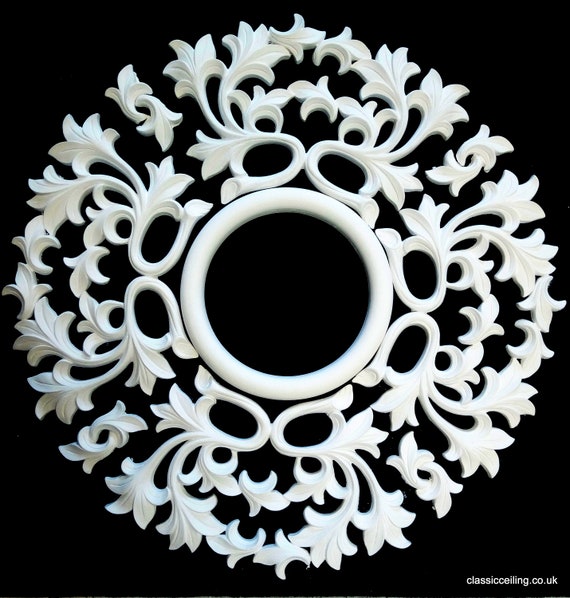 Victorian Plaster Ceiling Rose 25x25 Tip To Tip Wandering Vine