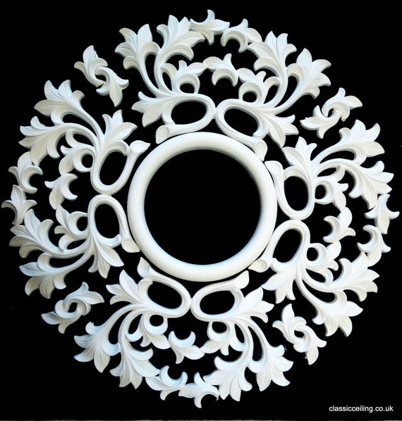 Victorian Plaster Ceiling Rose 25x25 Tip To Tip Wandering Vine