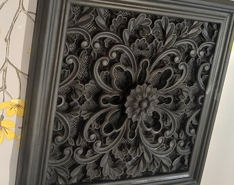 Spring Victorian open/closed Vent Cover 10x10 inch | Draft-Free Air Vent (Interior & Exterior) | Handmade UK