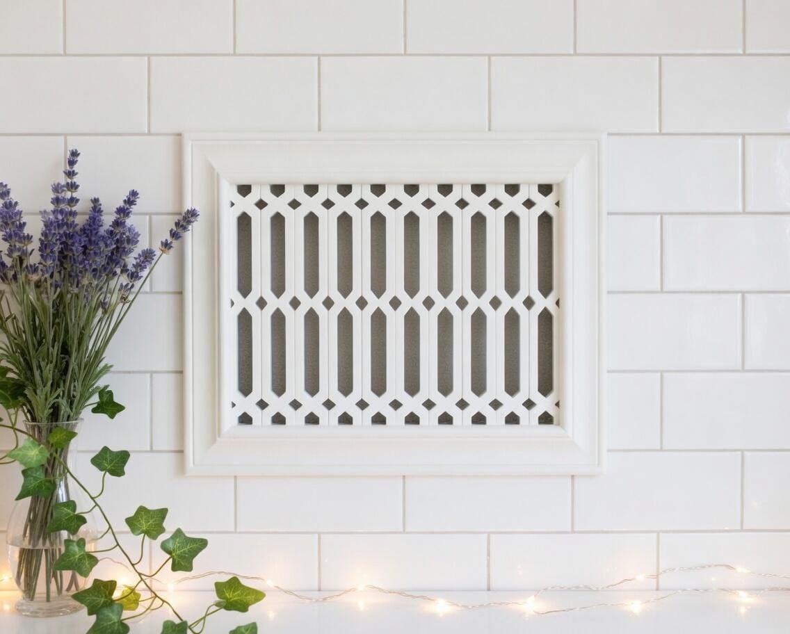 Gothic Modern Vent Cover 12x8 Inch | Decorative Plaster Air Vent ...