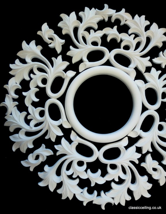 Victorian Plaster Ceiling Rose 25x25 Tip To Tip Wandering Vine