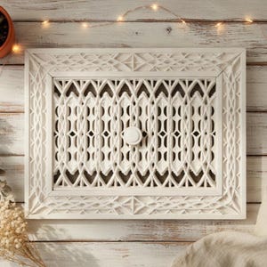 Airjam Adjustable Vent Cover 12x8 inch | Draft-Free Air Vent (Interior & Exterior) | Handmade UK image 1