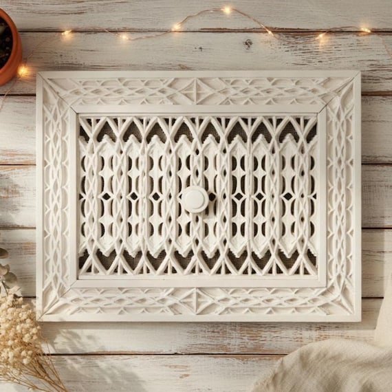 Airjam Adjustable Vent Cover 12x8 inch | Draft-Free Air Vent (Interior & Exterior) | Handmade UK