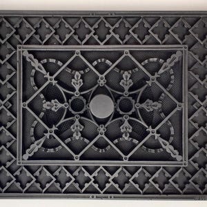 Hilite Victorian Adjustable Vent Cover 10.5x8 inch | Draft-Free Air Vent (Interior & Exterior) | Handmade UK