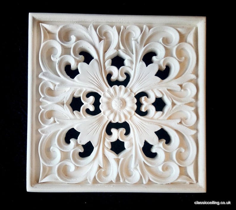 Lavender Floral Adjustable Vent Cover 6.5x6.5 inch | Draft-Free Air Vent (Interior & Exterior) | Handmade UK image 4