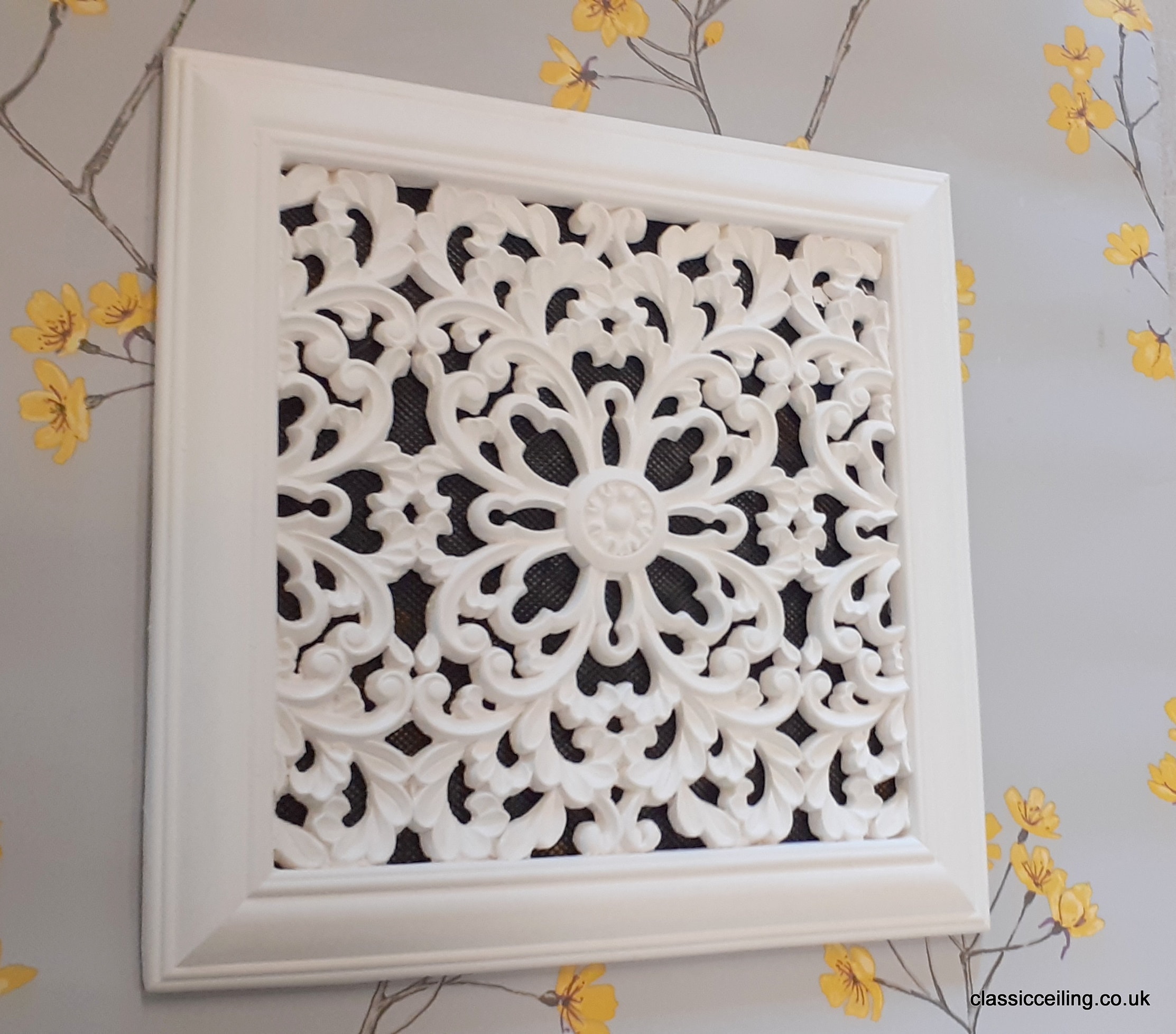 Victorian air vent cover 12 x 12 spring design Etsy