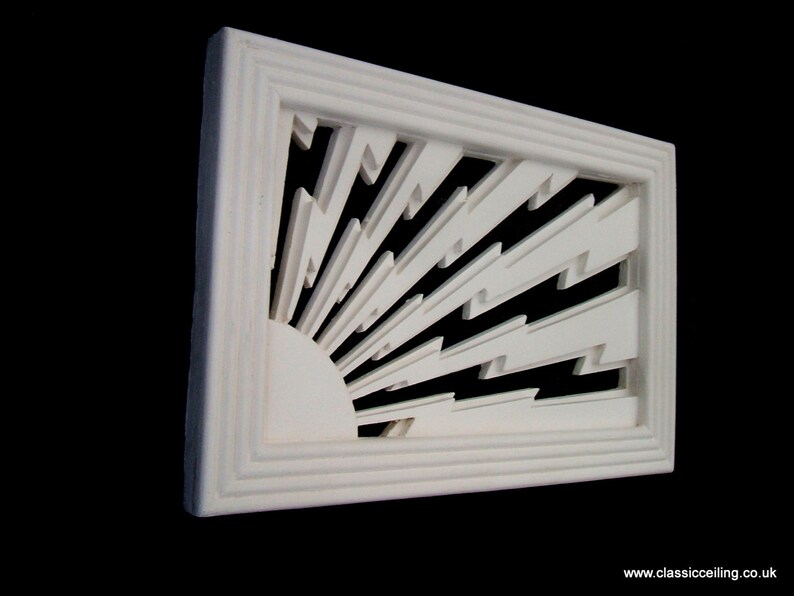 ART DECO STYLE Vent Cover sunstorm 9x6 or 6x6 Etsy UK