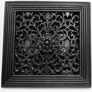 Flora Victorian Adjustable Vent Cover 9x9 inch | Draft-Free Air Vent (Interior & Exterior) | Handmade UK image 11