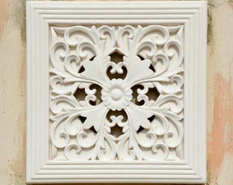 Lavender Victorian Vent Cover 8x8 inch | Retro fit for air covers | Handmade UK