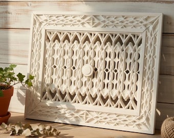 Airjam Adjustable Vent Cover 12x8 inch | Draft-Free Air Vent (Interior & Exterior) | Handmade UK
