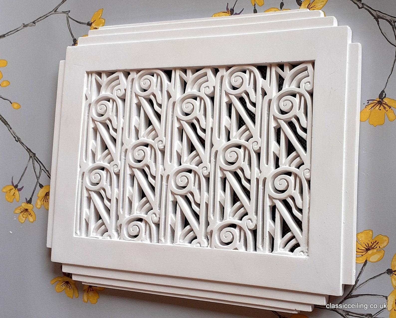 Art deco Plaster AirVent Cover 304mm X 216mm x15mm jazz Etsy