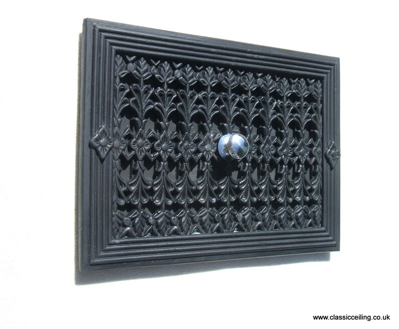 12x 8 Victorian air Vent Cover HIT & MISS open Etsy