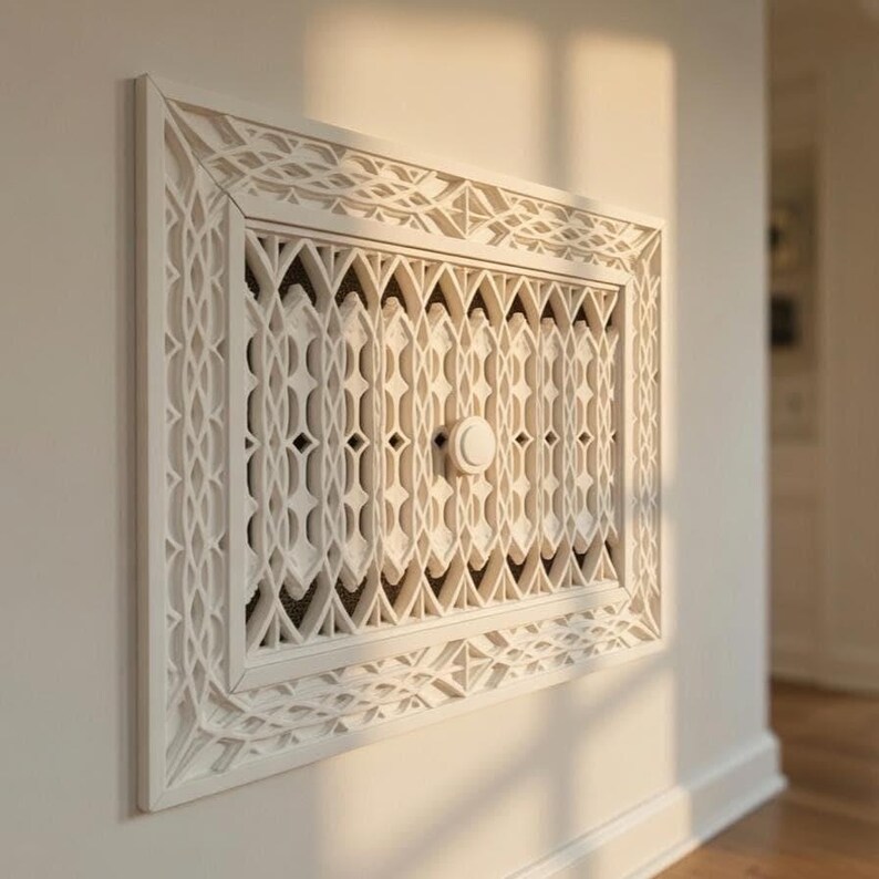 Airjam Adjustable Vent Cover 12x8 inch | Draft-Free Air Vent (Interior & Exterior) | Handmade UK image 2