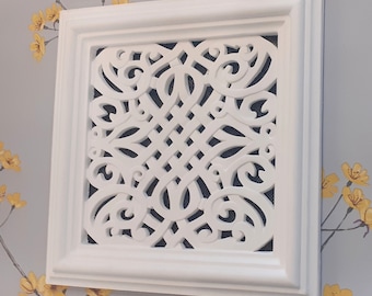 11.5"x11.5" Victorian air vent cover 3d  (vectra design