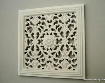 9x9 decorative access panel push-up/down floral design paintable easy access