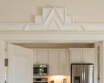 Industria Overdoor Cover 27x4.25 inch | Decorative Plaster Door Trim | Handmade UK