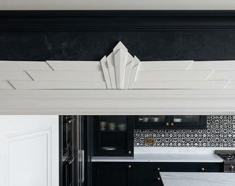 art deco overdoor 32x4  sunrise design