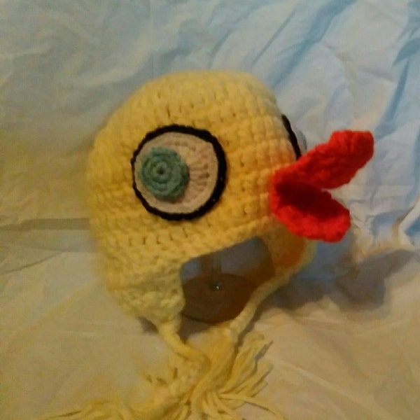 Inspired by Duckling, Pigeon's Pal crochet hat