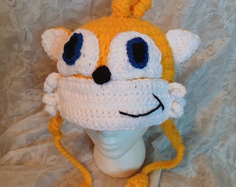 Tails inspired crochet hat