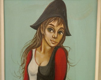Big Eyed Harlequin Girl