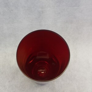 Large Empoli Cranberry Glass Vase image 6