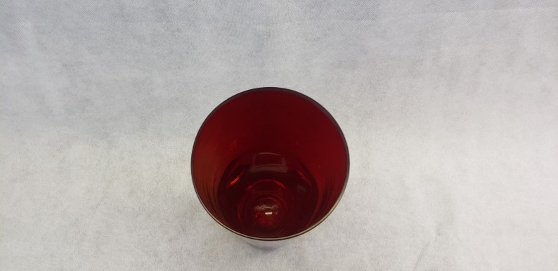 Large Empoli Cranberry Glass Vase image 6