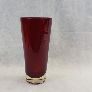 Large Empoli Cranberry Glass Vase image 3