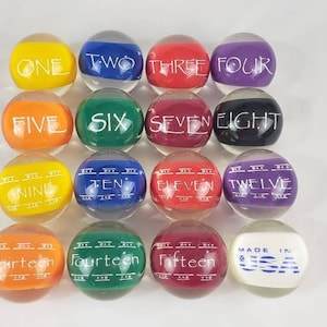Clear Resin Billiard Balls