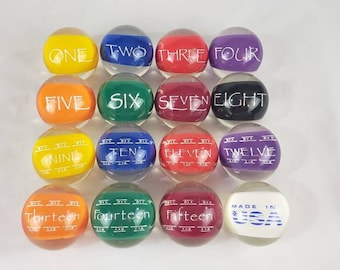 Clear Resin Billiard Balls