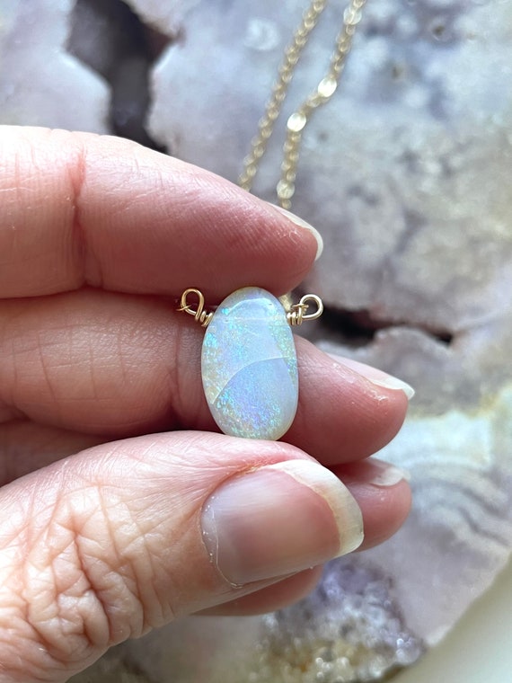 Genuine cheap opal necklace