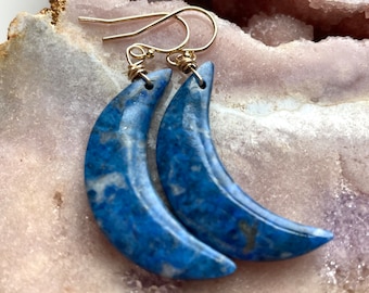 Lapis Lazuli  Earrings, Statement Earring’s,  Dangle Earrings, Gold Earrings, Boho Earrings, Gift For Women