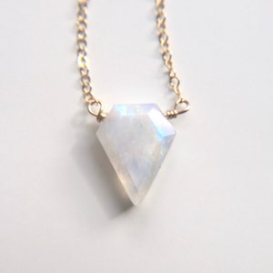 Rainbow Moonstone Necklace: Sterling Silver, Goddess Jewelry