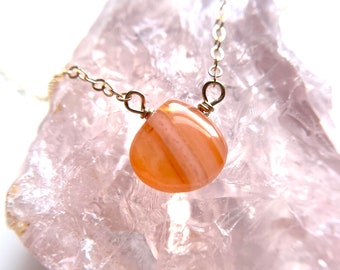 Carnelian Necklace, Crystal Necklace, Necklaces For Women, Gift For Her
