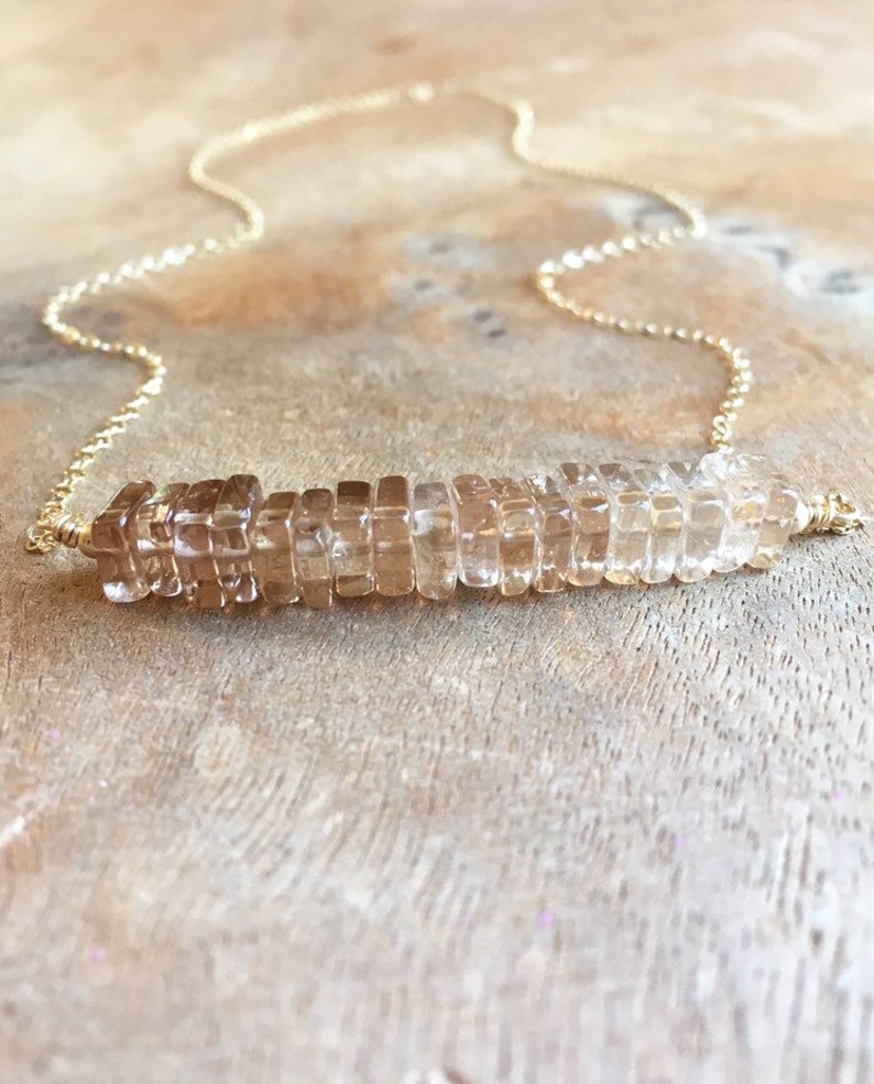 Gold Topaz Necklace , Imperial Topaz Pendant,November Birthstone Necklace, Champagne Topaz Necklace, Necklaces For Women, Gift For Women image 9
