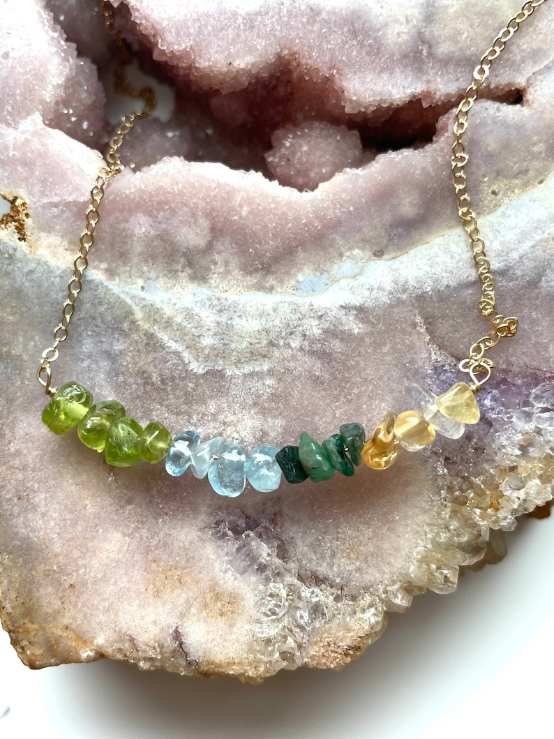 Birthstone Necklace For Mom, Personalized Jewelry, Family Birthstone Necklace, Family Tree Necklace, Mothers Day Gift For Mom image 3