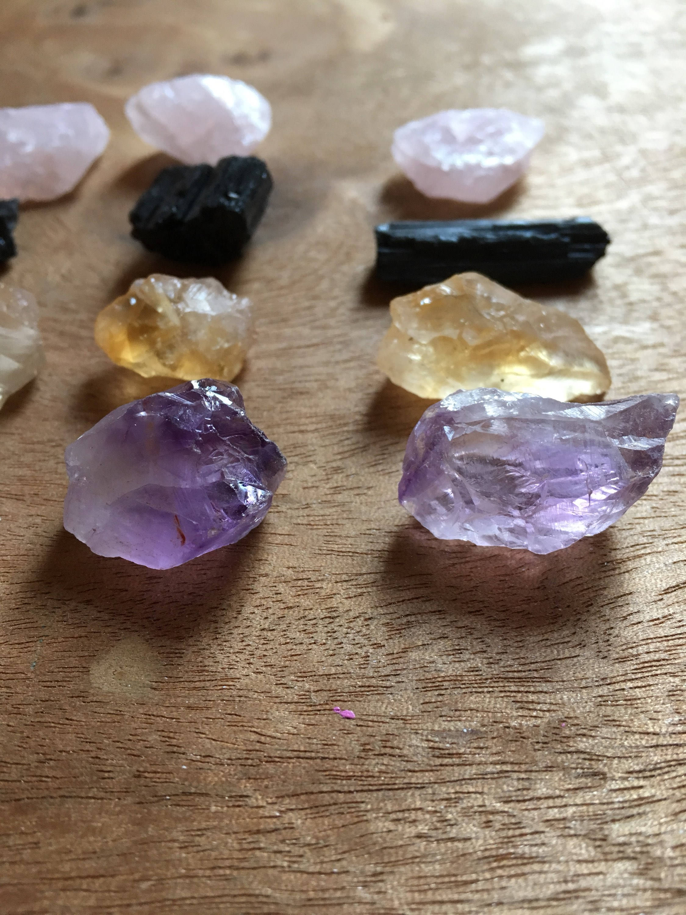 Raw Crystals Raw Stones Crystals Tiny Crystal Set of 4 Etsy