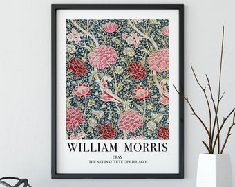 William Morris Cray Print – Vintage Floral Pattern Art Poster