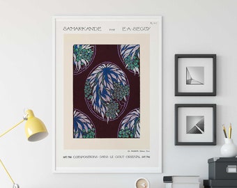 E.A. Séguy Samarkande Print: Fruit Tree Pochoir, Botanical Wall Art